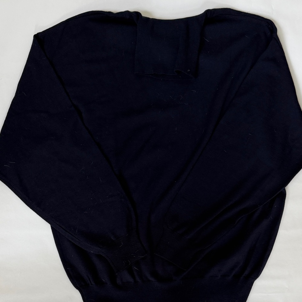 100% virgin Italian wool men’s turtleneck in navy